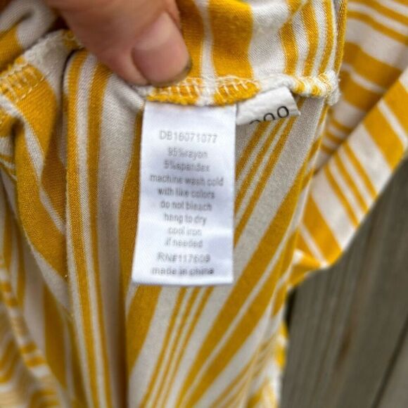 DeCollection striped blouse short sleeve tunic size xl - Picture 5 of 5